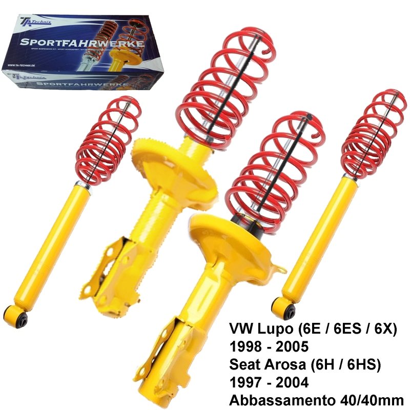 Kit Assetto Sportivo Fisso Tatechnix VW Lupo (6E / 6ES / 6X) da 10.1998 a 2005