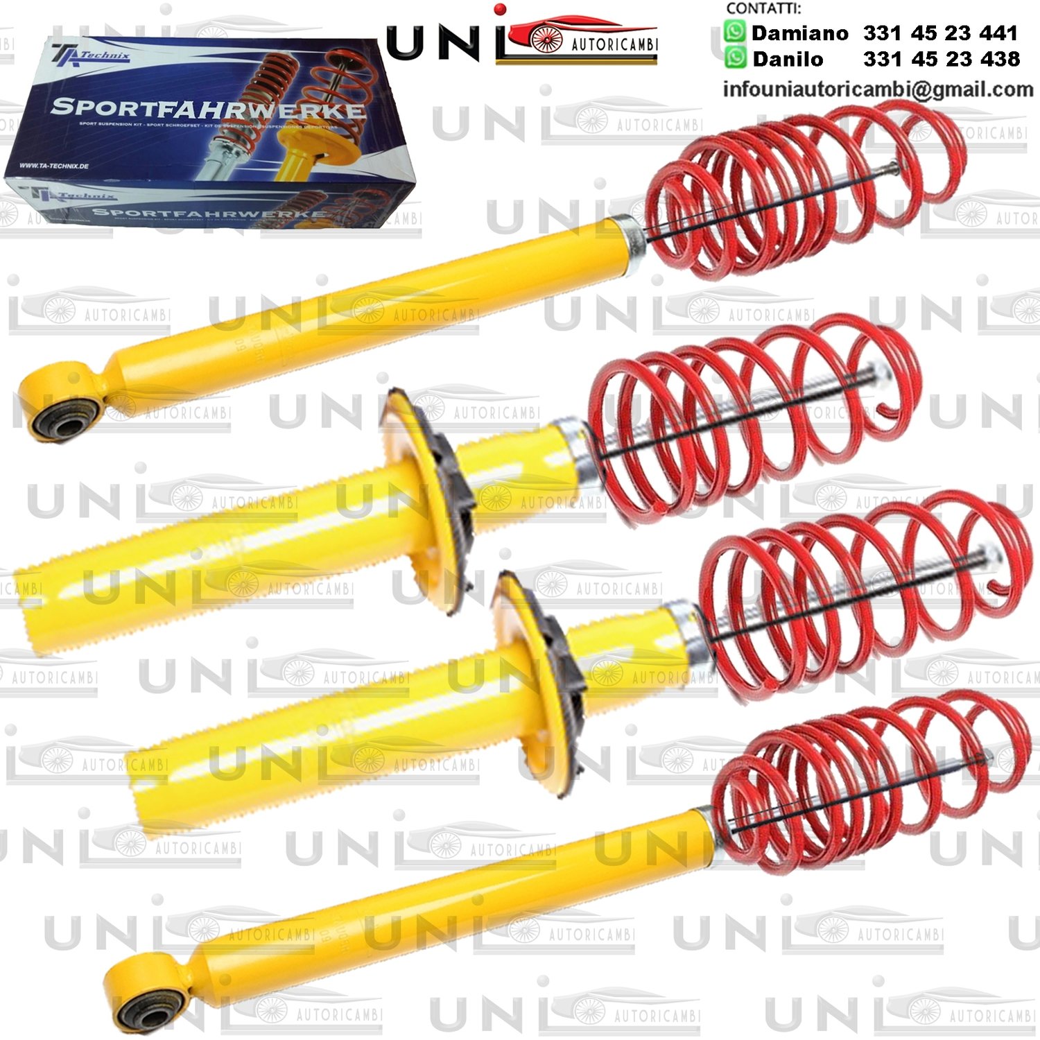 Kit Assetto Sportivo Fisso Tatechnix Audi A4 Berlina (8K-B8) da 2007 a 2015