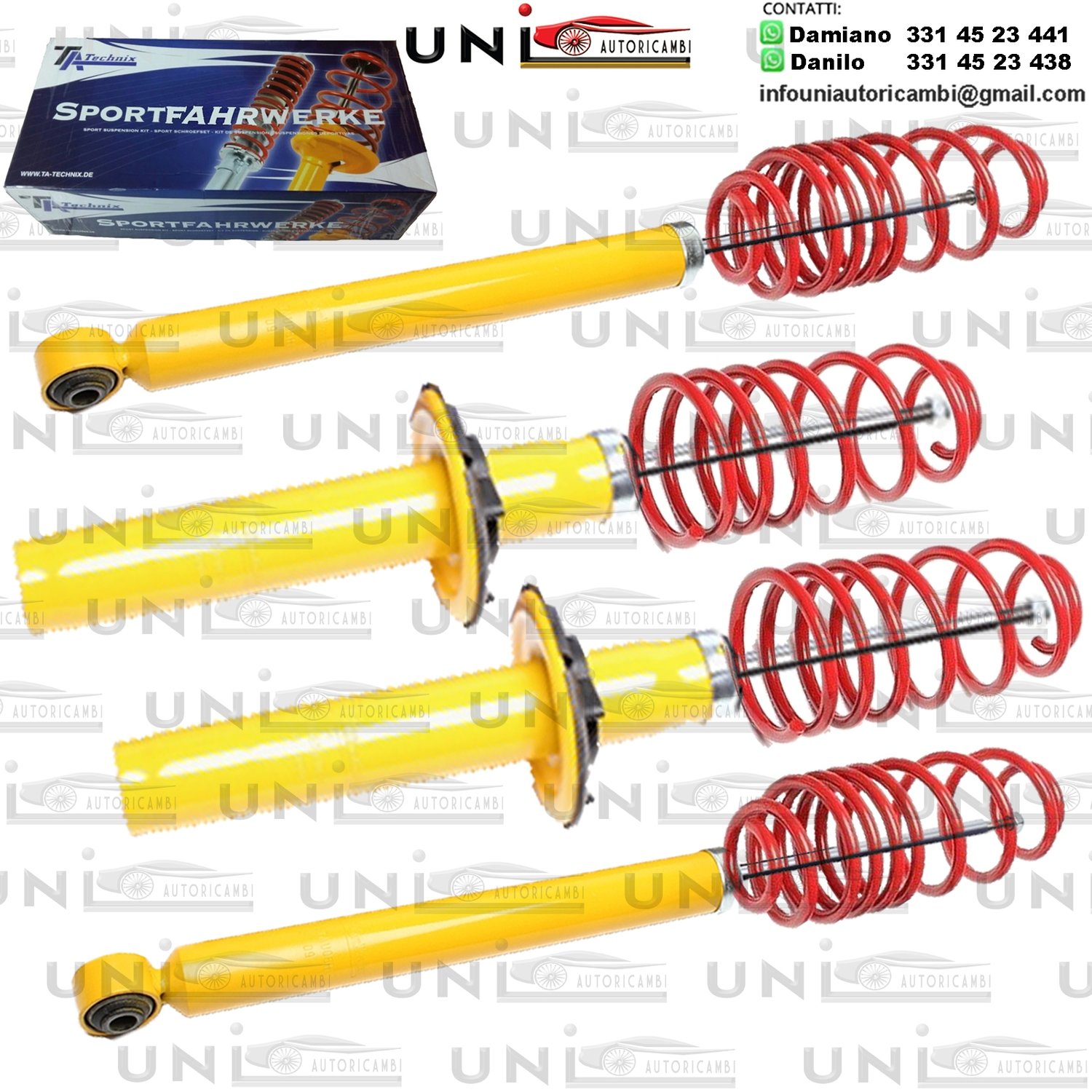Kit Assetto Sportivo Fisso Tatechnix Audi A4 Berlina (8K-B8) da 2007 a 2015