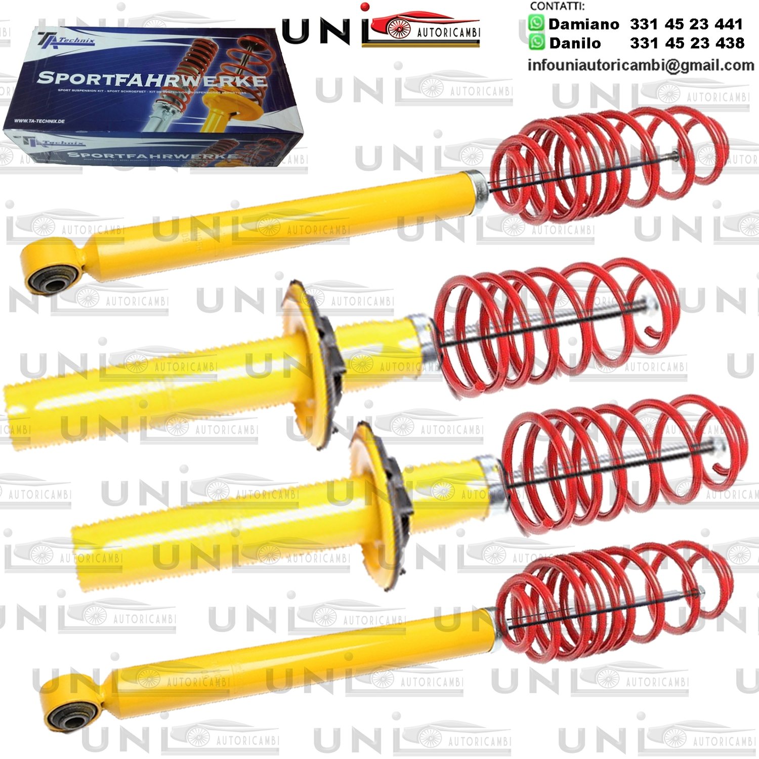 Kit Assetto Sportivo Fisso Tatechnix Audi A4 Berlina (8K-B8) da 2007 a 2015