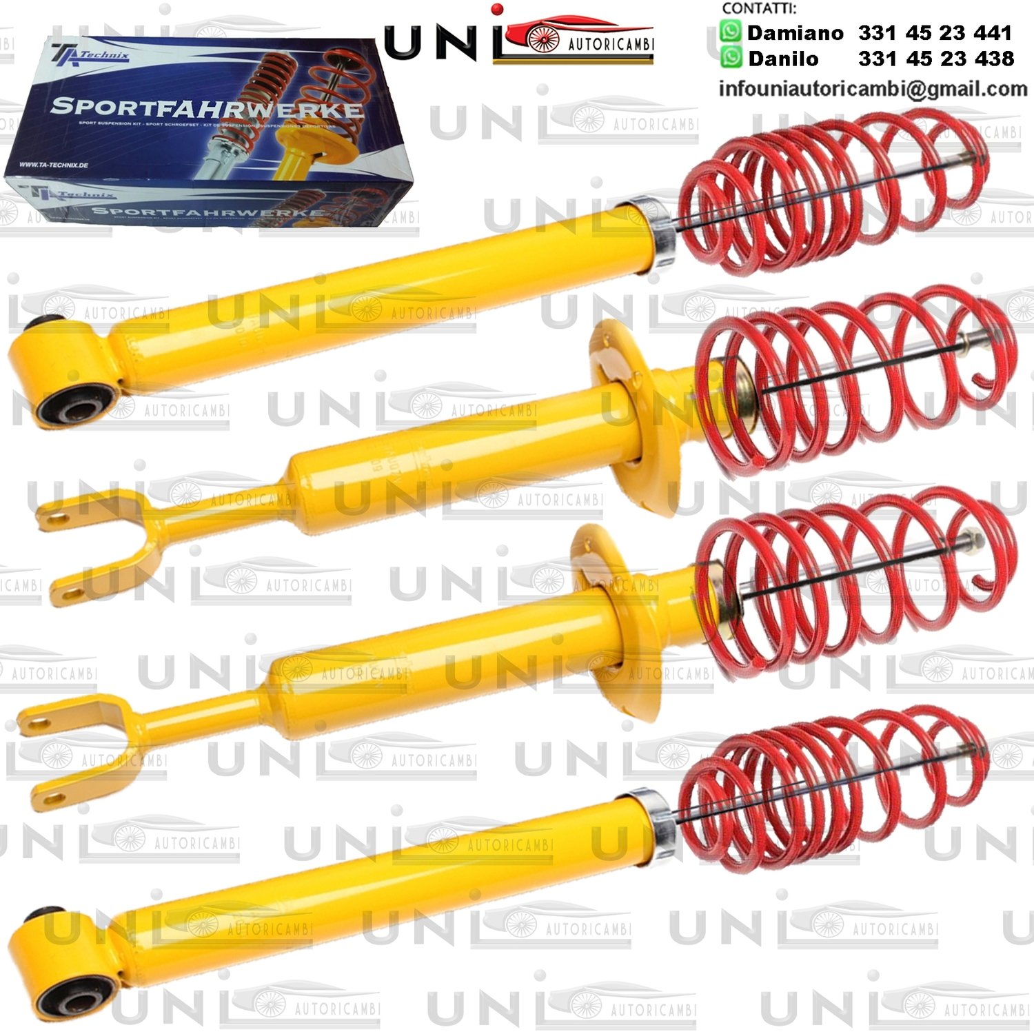 Kit Assetto Sportivo Fisso Tatechnix Audi A4 Cabrio (8H, 8E, B6+B7) da 2002 a 2009