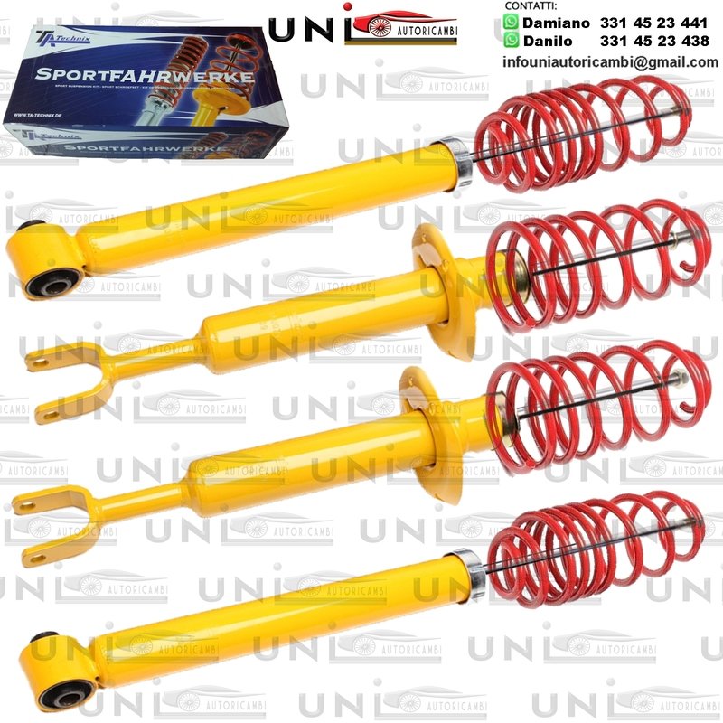 Kit Assetto Sportivo Fisso Tatechnix Audi A4 Cabrio (8H, 8E, B6+B7) da 2002 a 2009