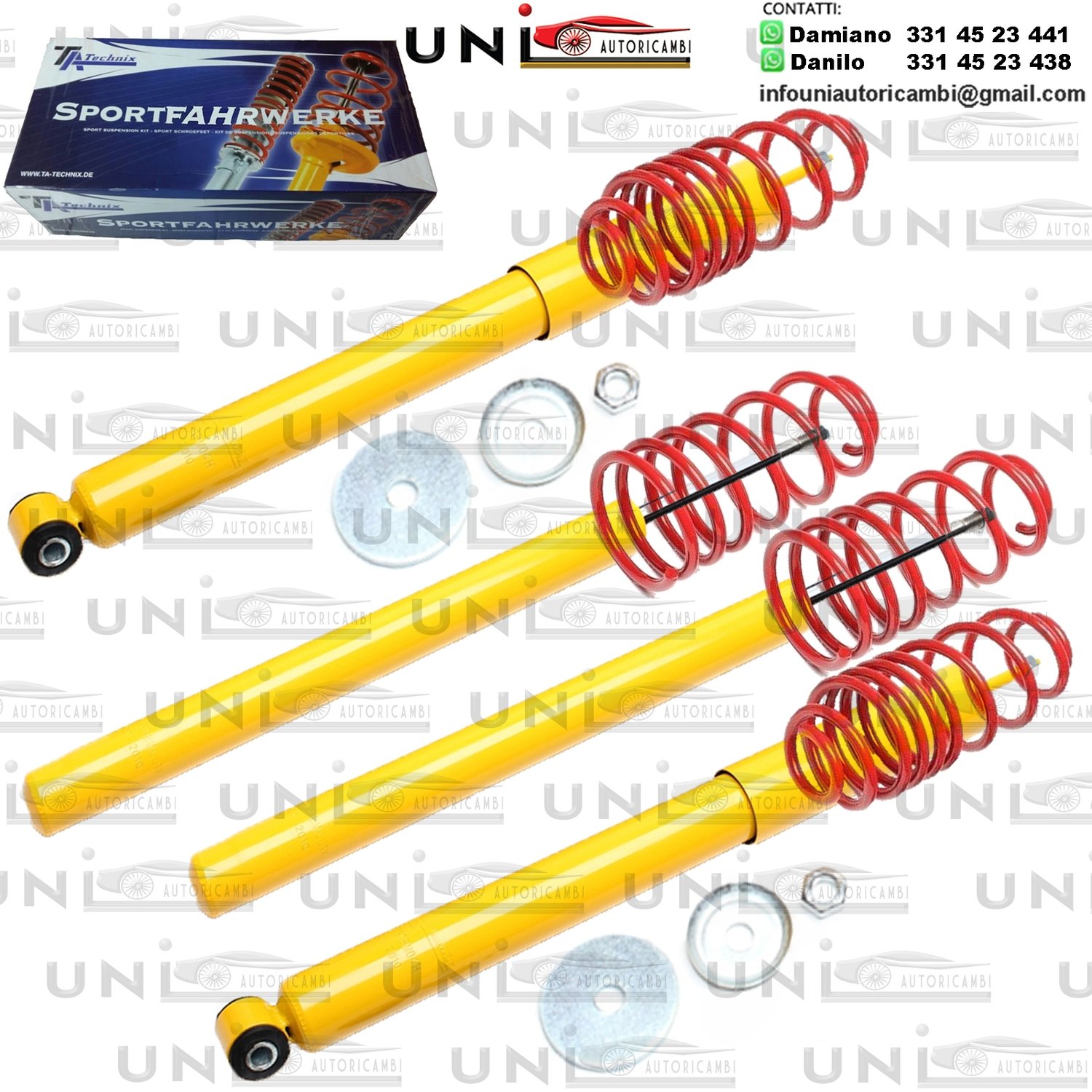 Kit Assetto Sportivo Fisso Tatechnix BMW Serie 3 Berlina + Cabriolet (E30, 3/1, 3/R) da 1982 a 1991