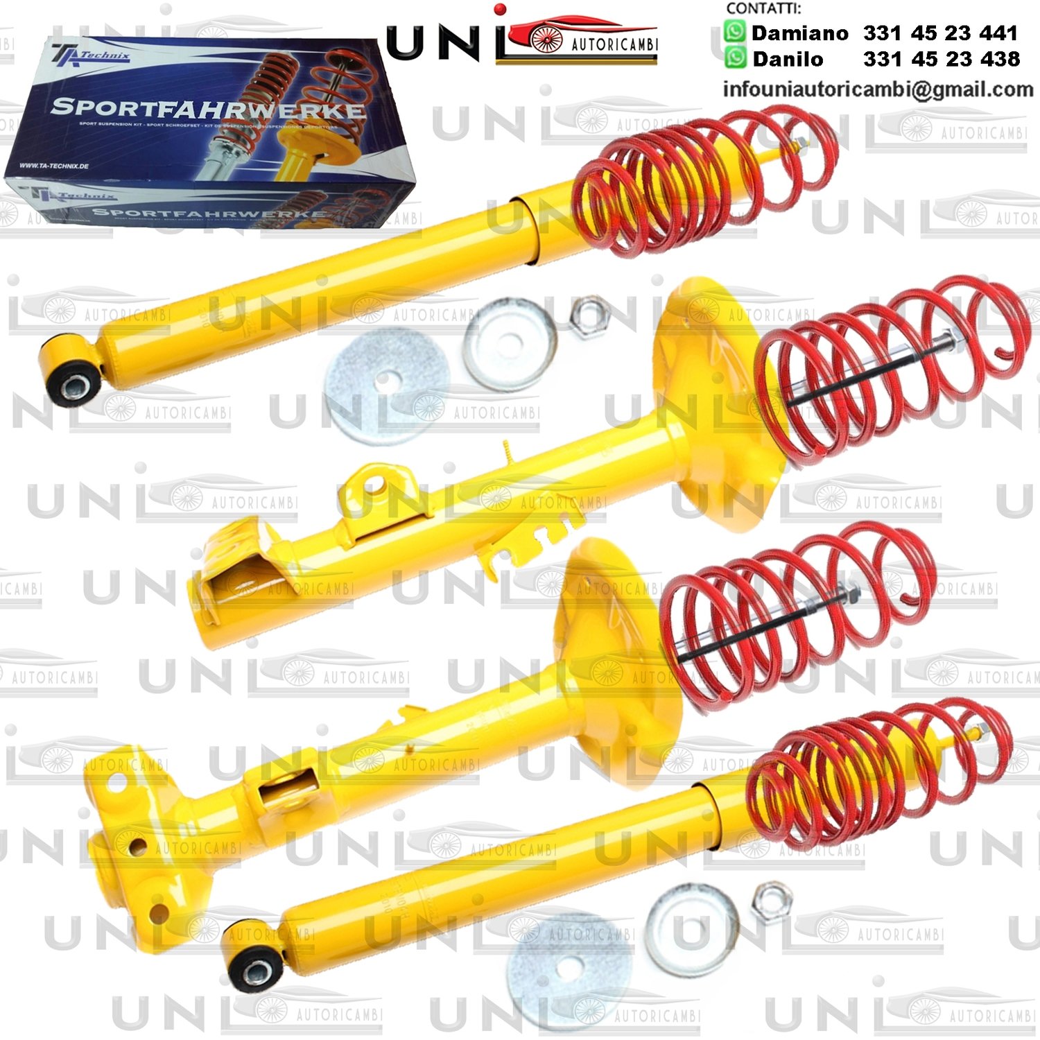 Kit Assetto Sportivo Fisso Tatechnix BMW Serie 3 Compact (E36, 3C/G) da 1994 a 2000