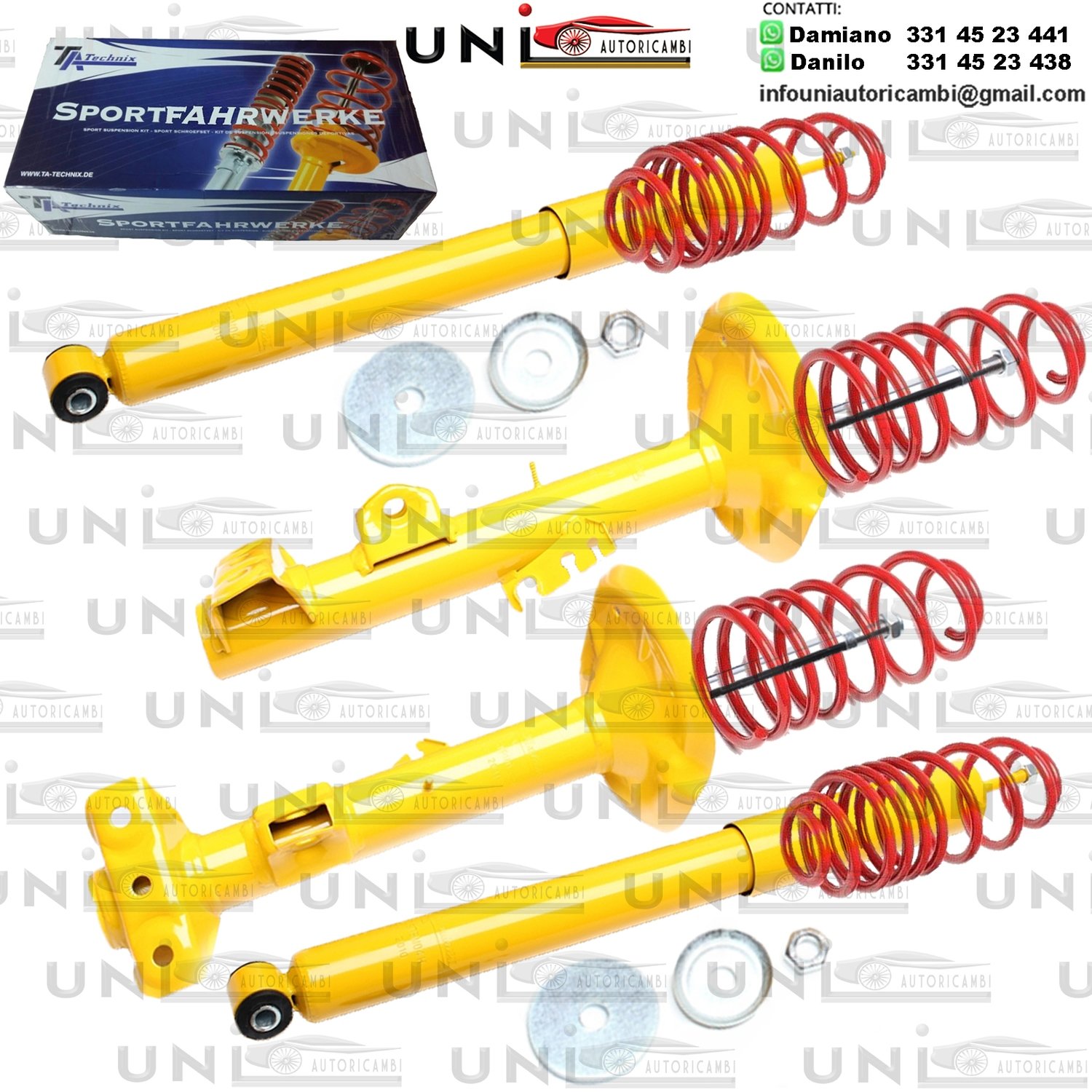 Kit Assetto Sportivo Fisso Tatechnix BMW Serie 3 Compact (E36, 3C/G) da 1994 a 2000