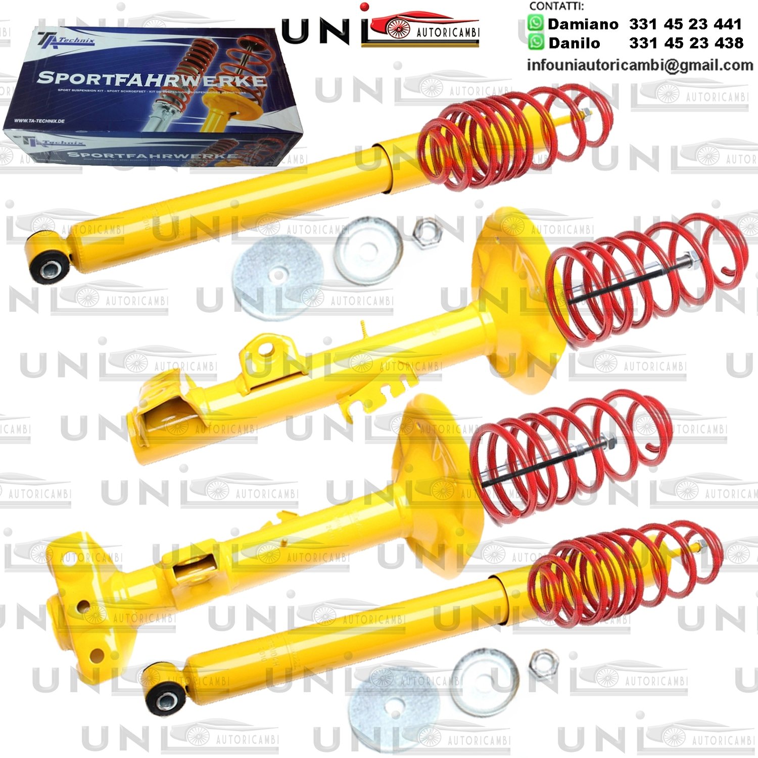 Kit Assetto Sportivo Fisso Tatechnix BMW Serie 3 E36 Compact (E36, 3C/G) da 1994 a 2000