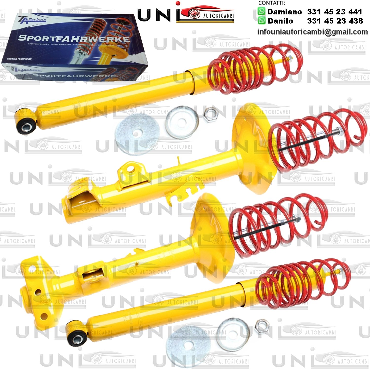 Kit Assetto Sportivo Fisso Tatechnix BMW Serie 3 Berlina + Touring + Cabriolet + Coupe (E36, 3B, 3/B, 3/R, 3C, 3/C) da 1992 a 1999