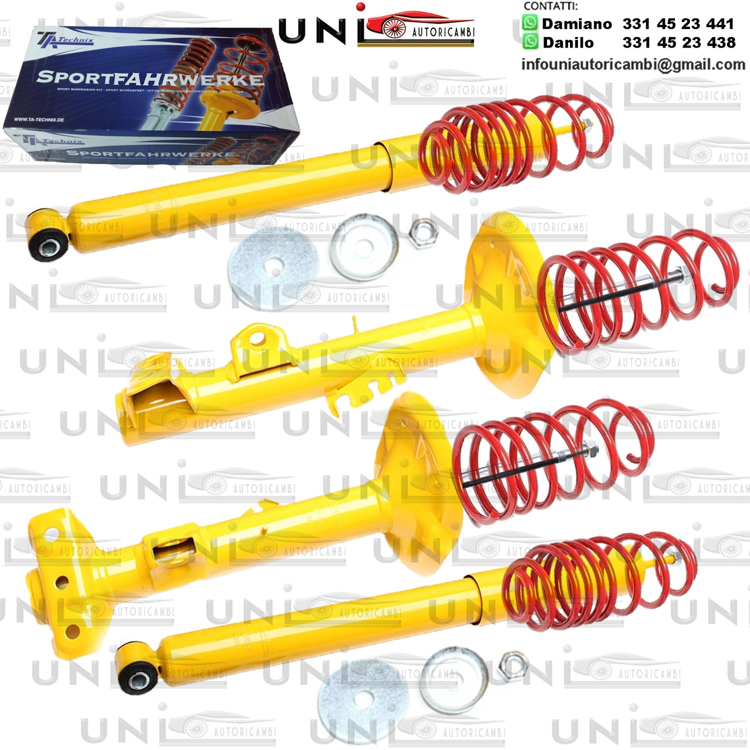 Kit Assetto Sportivo Fisso Tatechnix BMW Serie 3 Berlina + Touring + Cabriolet + Coupe (E36, 3B, 3/B, 3/R, 3C, 3/C) da 1992 a 1999