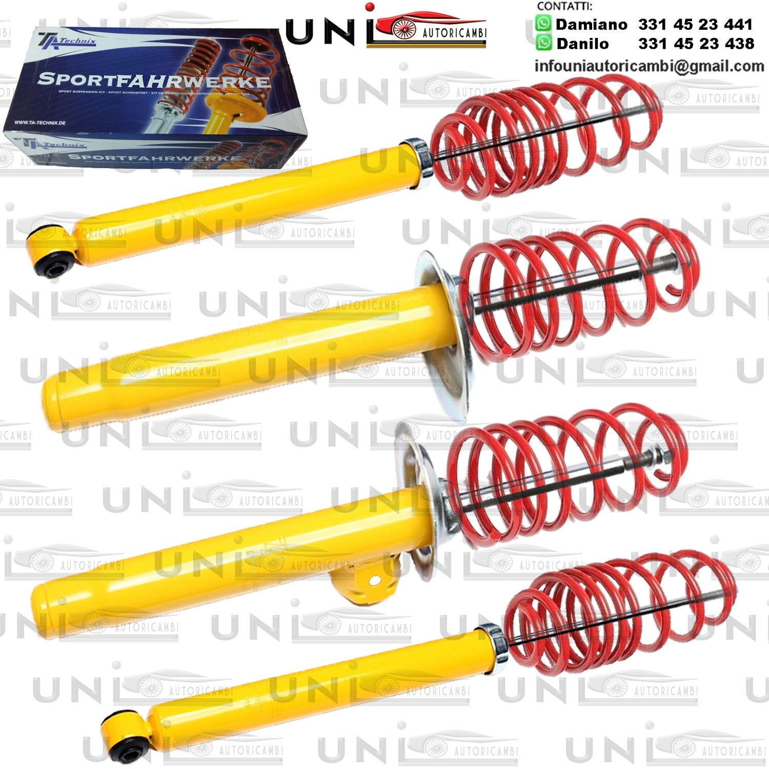 Kit Assetto Sportivo Fisso Ta-Technix BMW Serie 3 E46 Berlina + Coupe + Cabriolet (E46, 346L,346C,346R) da 1998 a 2007