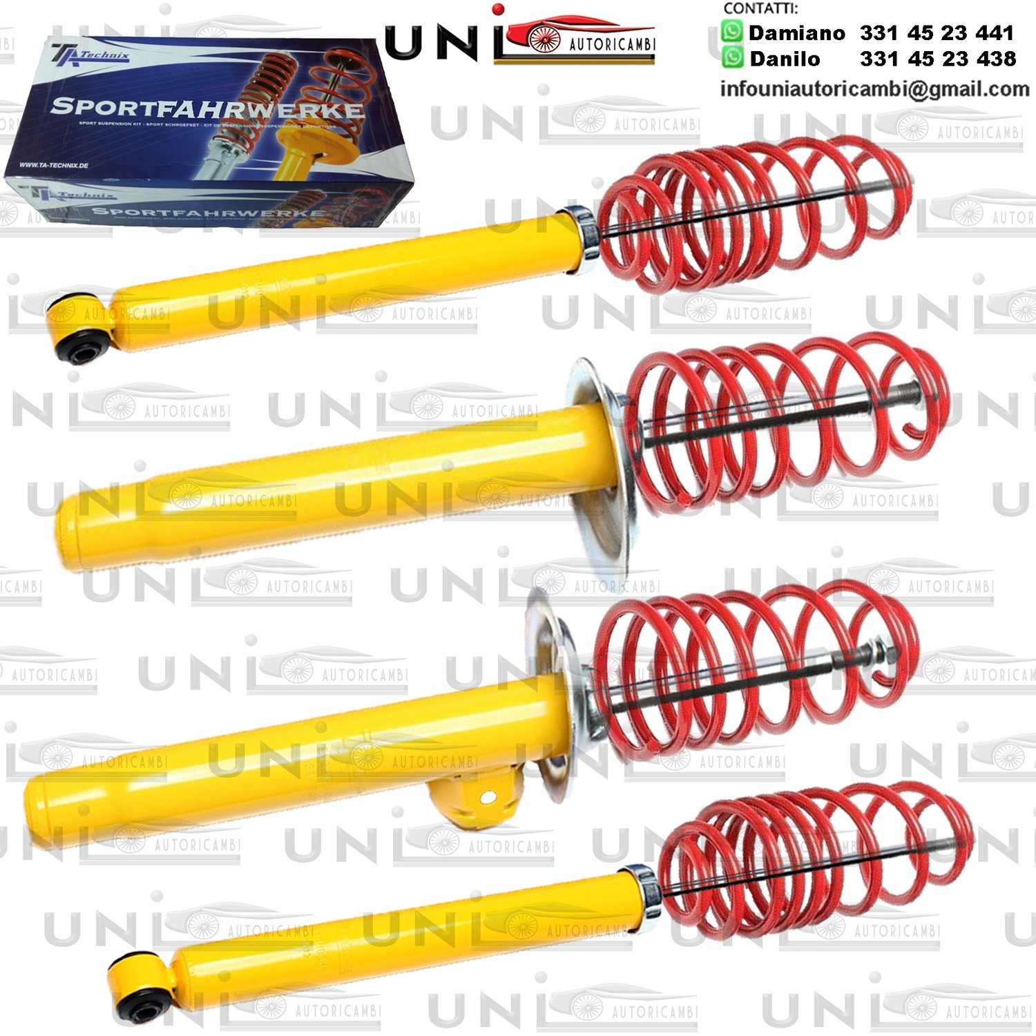 Kit Assetto Sportivo Fisso Tatechnix BMW Serie 3 Berlina + Coupe + Cabriolet (E46, 346L,346C,346R) da 1998 a 2007