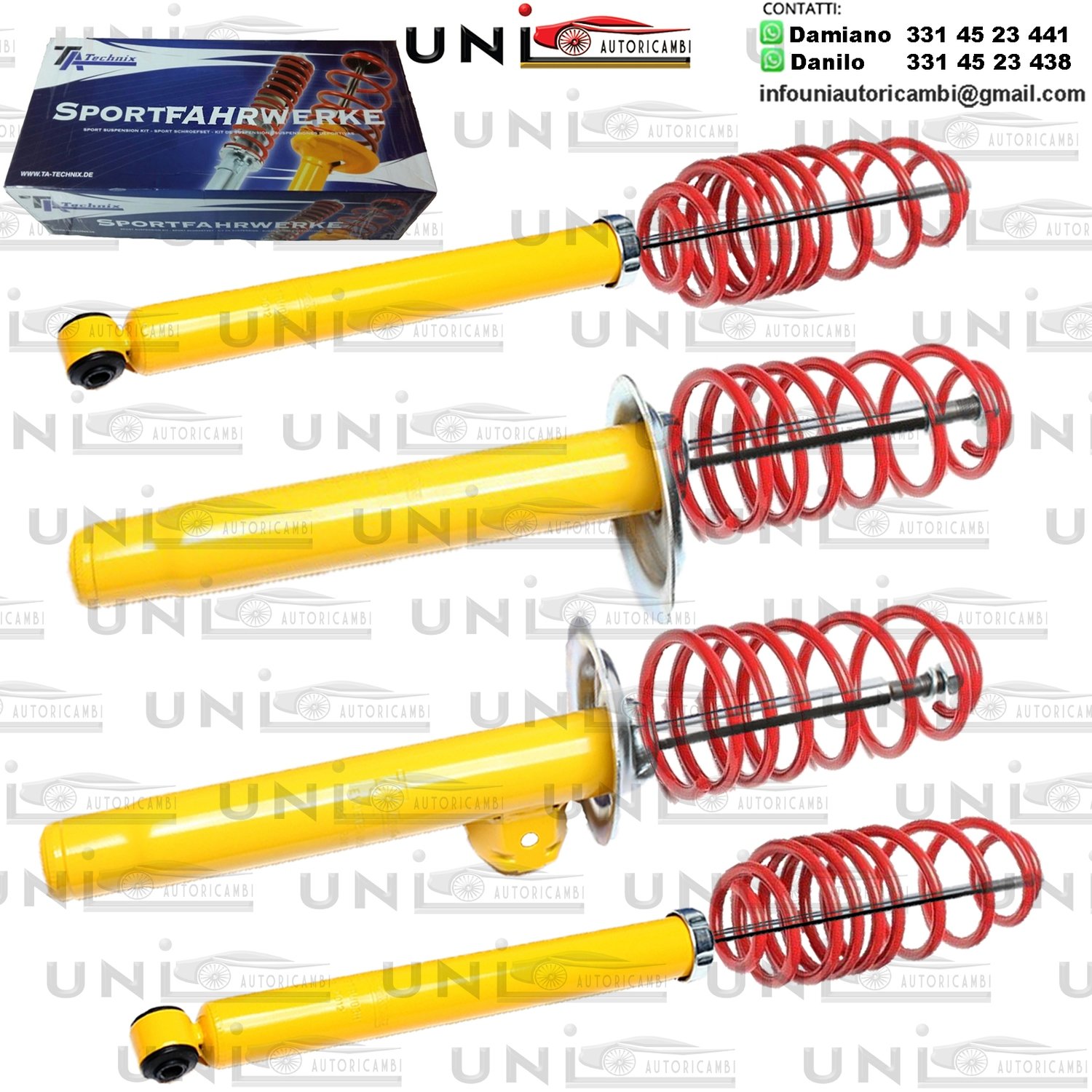 Kit Assetto Sportivo Fisso Tatechnix BMW Serie 3 Berlina + Coupe + Cabriolet (E46, 346L,346C,346R) da 1998 a 2007