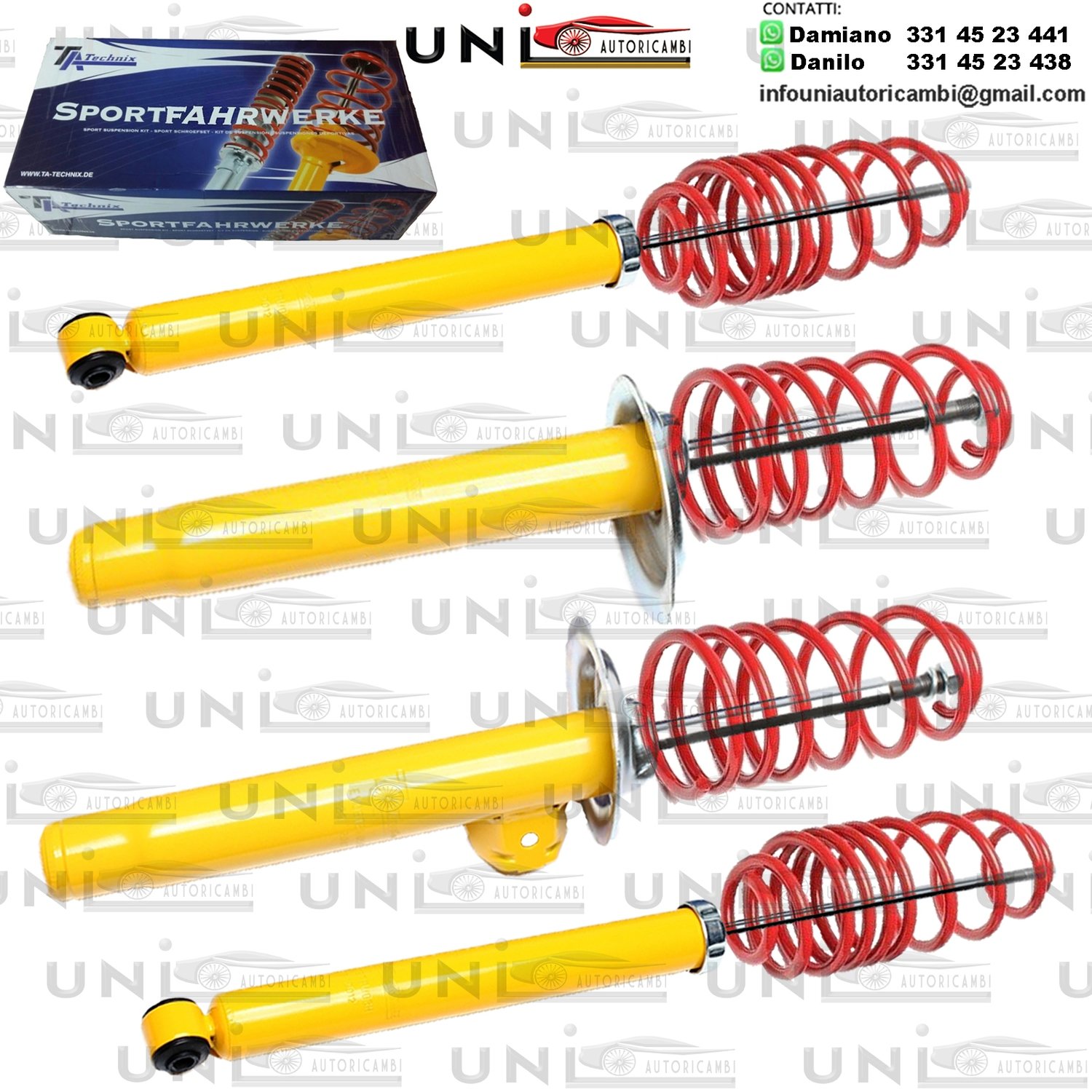 Kit Assetto Sportivo Fisso Tatechnix BMW Serie 3 Touring (E46, 346L) da 1999 a 2007