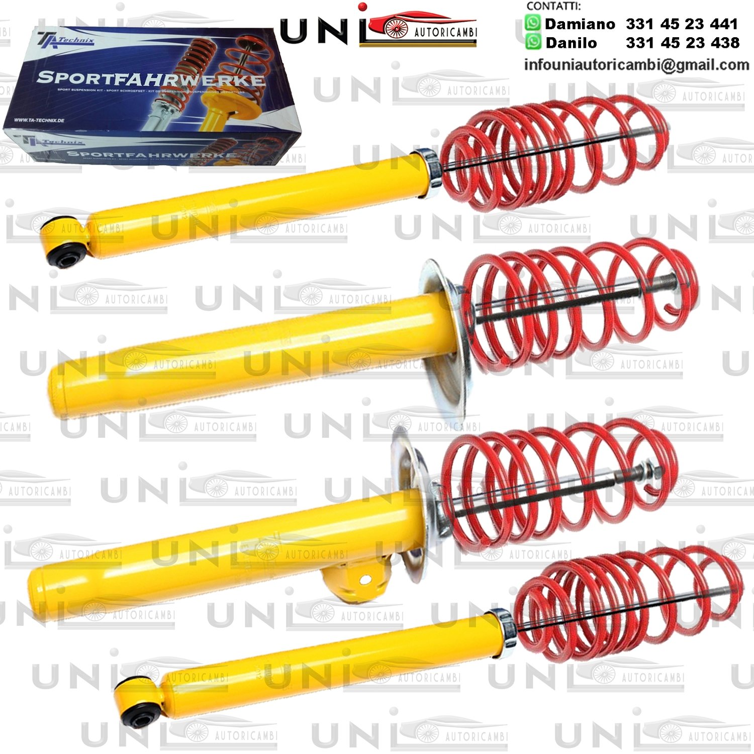 Kit Assetto Sportivo Fisso Tatechnix BMW Serie 3 Touring (E46, 346L) da 1999 a 2007