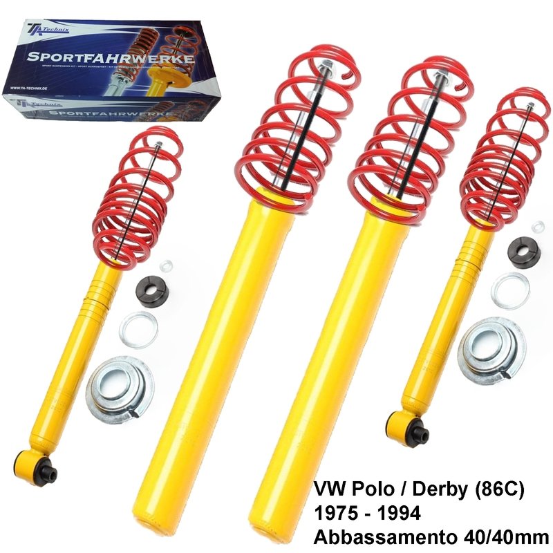 Kit Assetto Sportivo Fisso Tatechnix VW Polo / Derby (86C) da 1975 a 09.1994