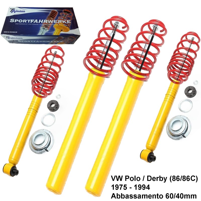 Kit Assetto Sportivo Fisso Tatechnix VW Polo (86 / 86C) da 1975 a 09.1994