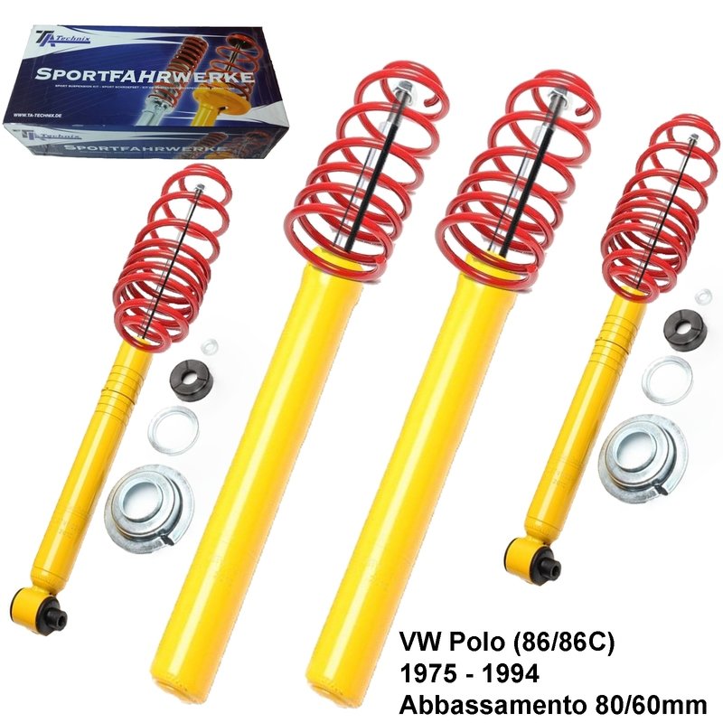 Kit Assetto Sportivo Fisso Tatechnix VW Polo (86 / 86C) da 1975 a 09.1994