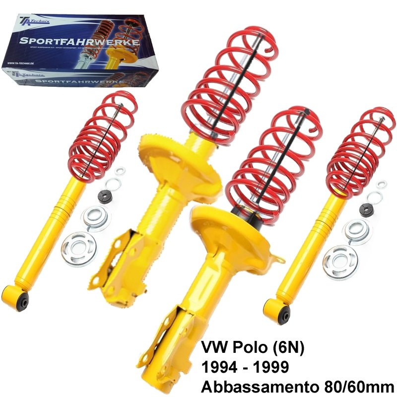 Kit Assetto Sportivo Fisso Tatechnix VW Polo (6N) da 09.1994 a 09.1999
