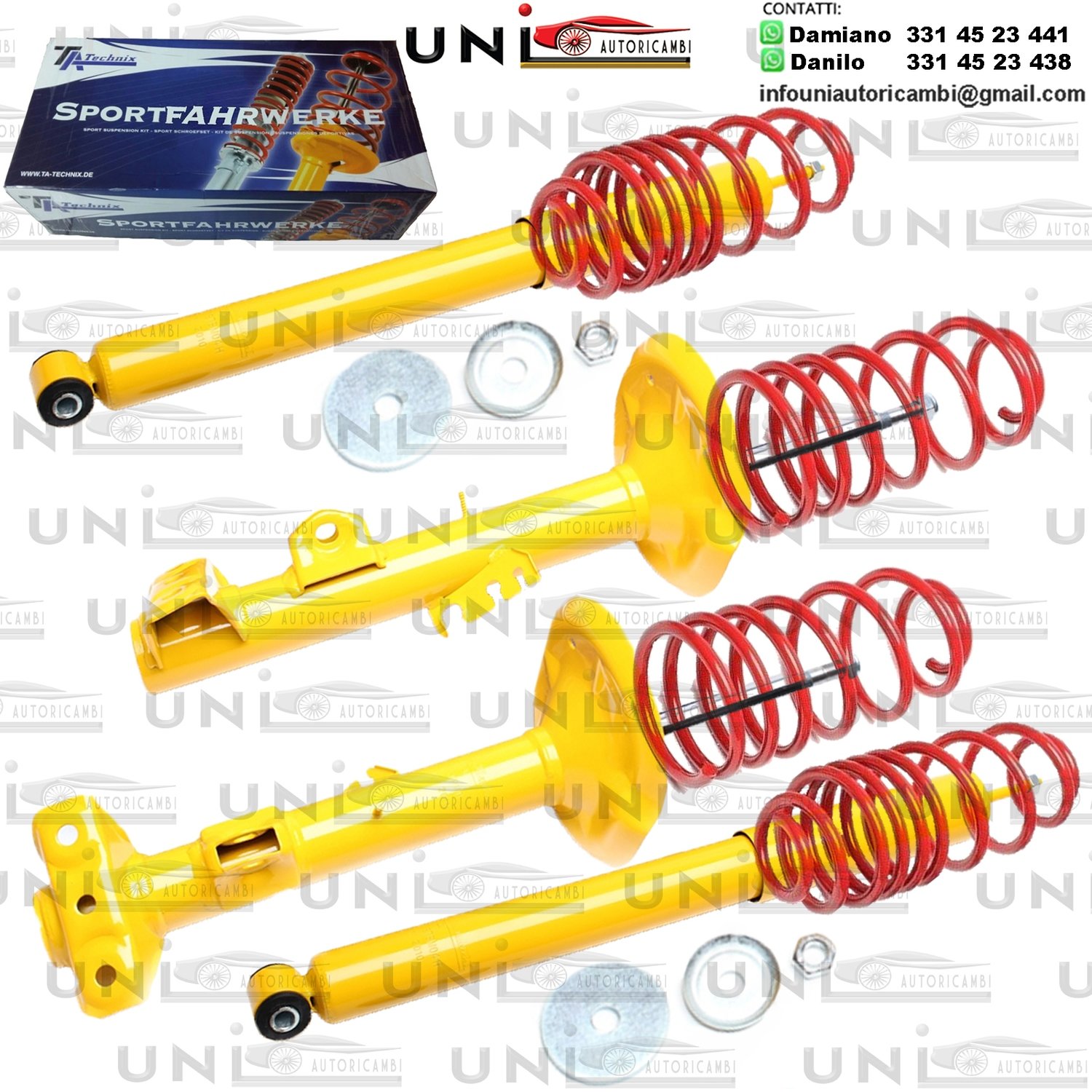 Kit Assetto Sportivo Fisso Tatechnix BMW Serie 3 Compact (E36, 3C/G) da  1994 a 2000