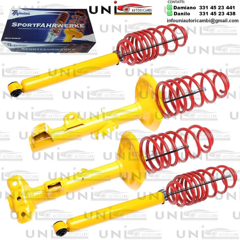 Kit Assetto Sportivo Fisso Tatechnix BMW Serie 3 Berlina + Coupe (E36, 3C, 3B, 3/C, 3/B) da 1990 a 1999