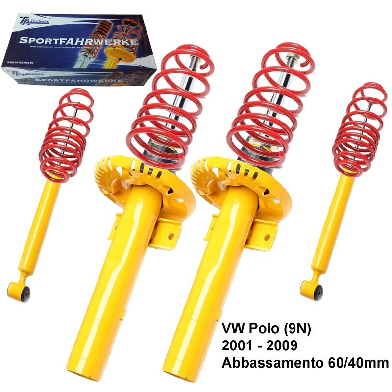 Kit Assetto Sportivo Fisso Tatechnix VW Polo (9N) da 11.2001 a 05.2009