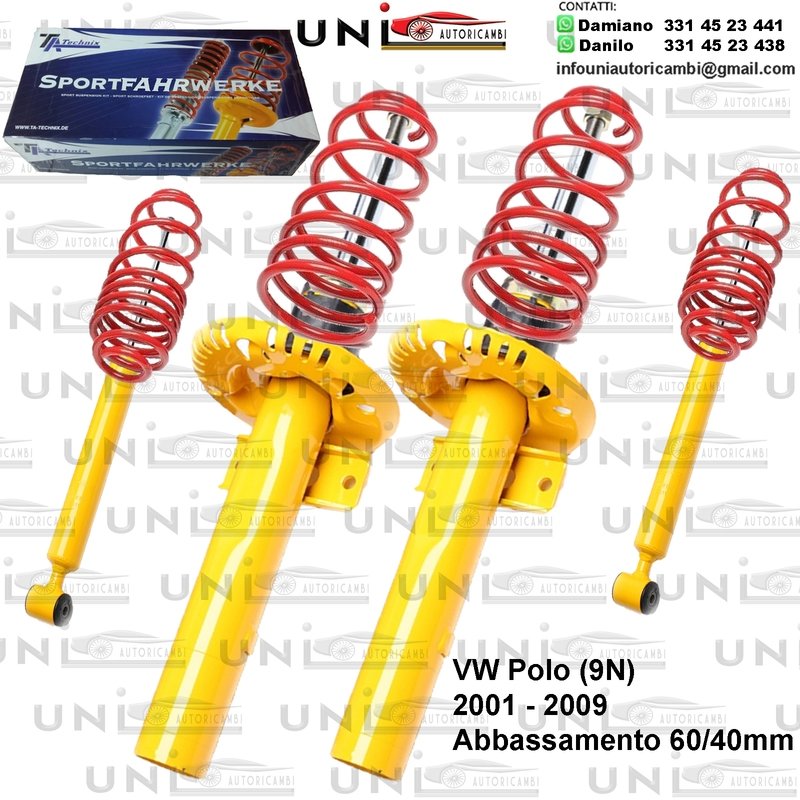 Kit Assetto Sportivo Fisso Tatechnix VW Polo (9N) da 11.2001 a 05.2009