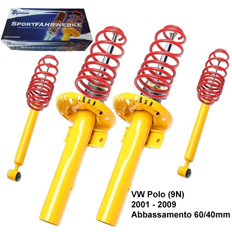 Kit Assetto Sportivo Fisso Tatechnix VW Polo (9N) da 11.2001 a 05.2009