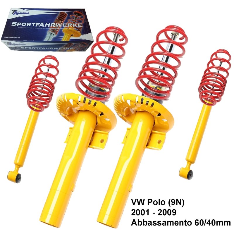Kit Assetto Sportivo Fisso Tatechnix VW Polo (9N) da 11.2001 a 05.2009