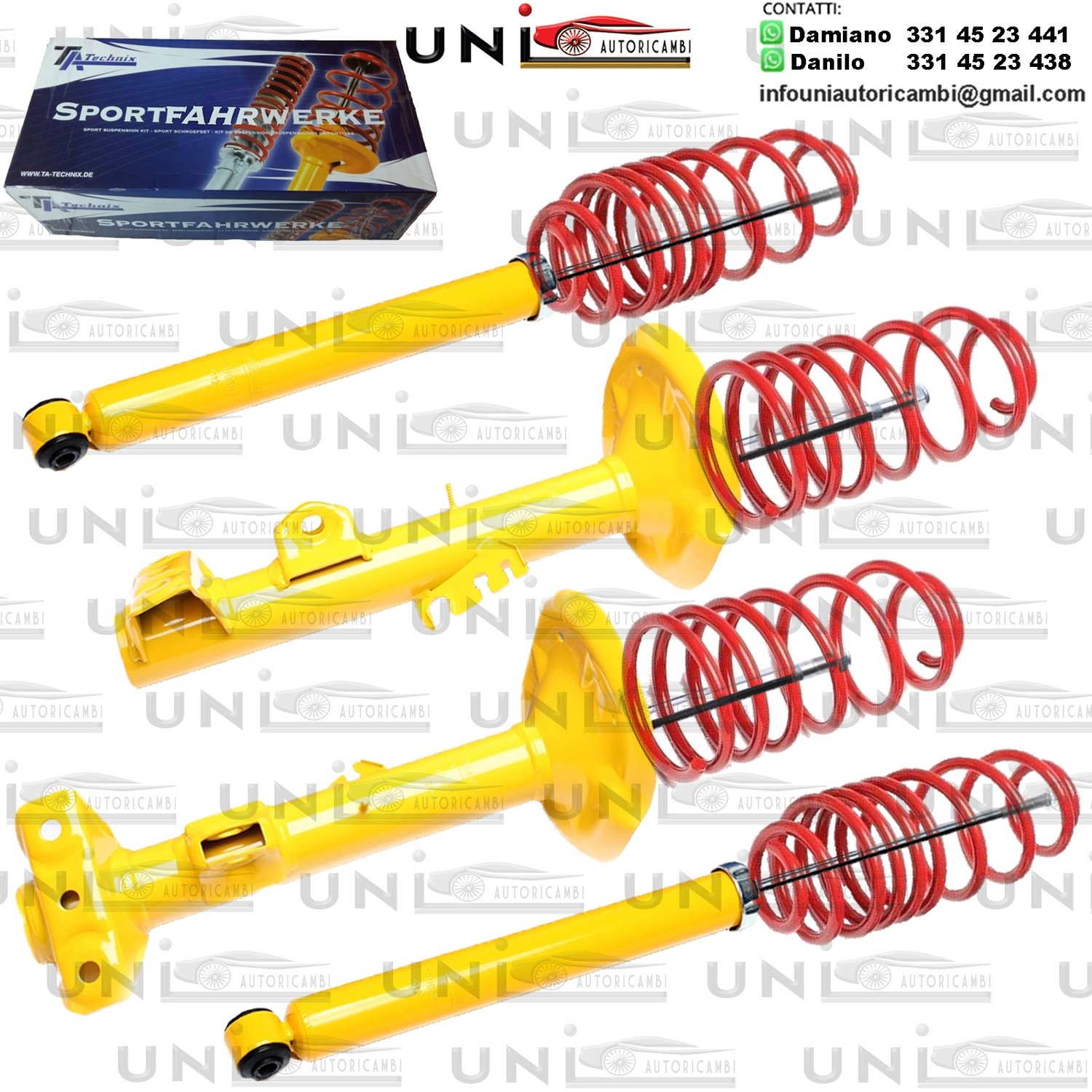 Kit Assetto Sportivo Fisso Tatechnix BMW Serie 3 Berlina + Coupe (E36, 3C, 3B, 3/C, 3/B) da 1992 - 1999