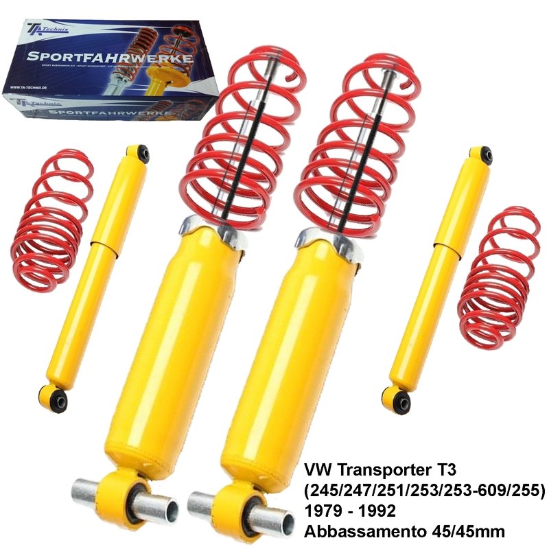 Kit Assetto Sportivo Fisso Tatechnix VW Transporter T3 (245 / 247 / 251 / 253 / 253-609 / 255) da 09.1979 a 07.1992