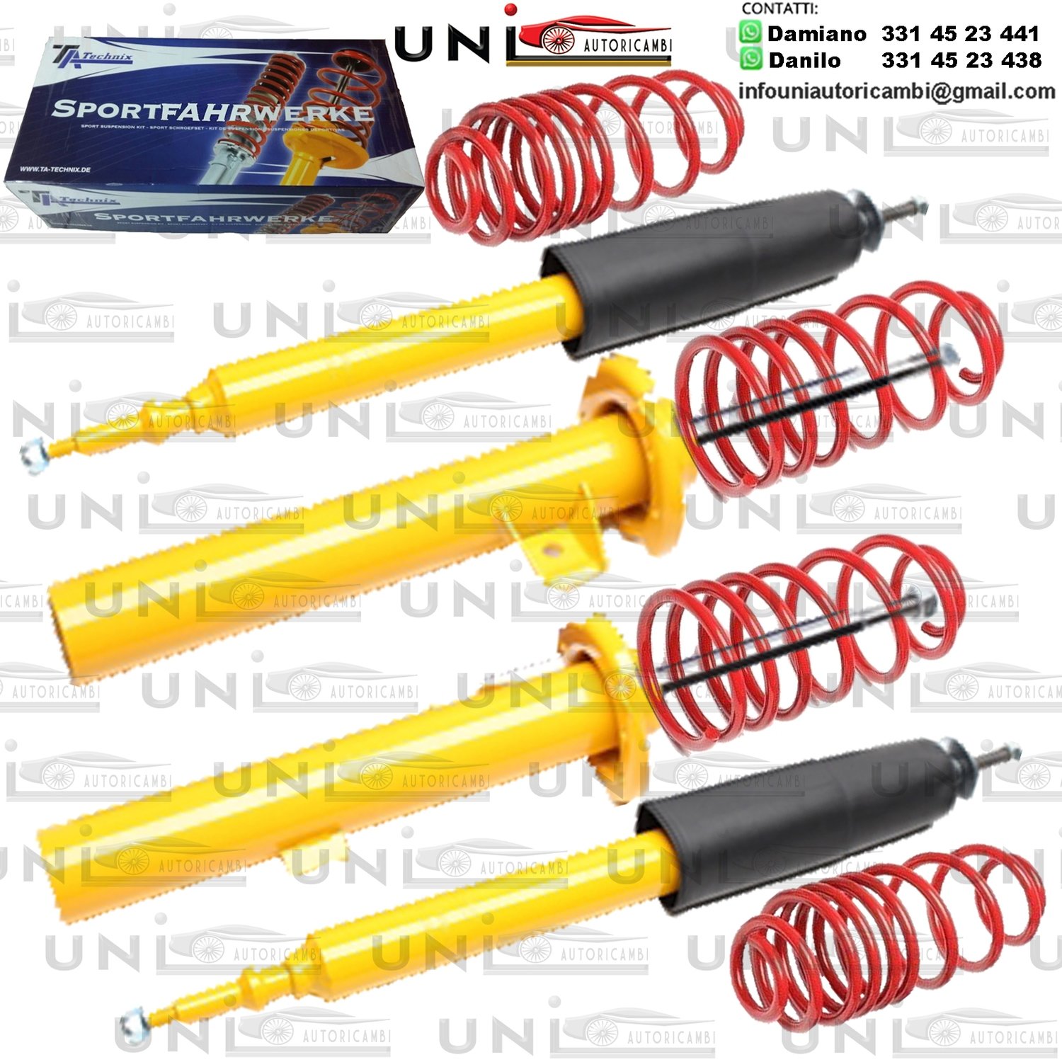 Kit Assetto Sportivo Fisso Tatechnix BMW Serie 3 Touring (E91, 390L) da 2005 a 2012