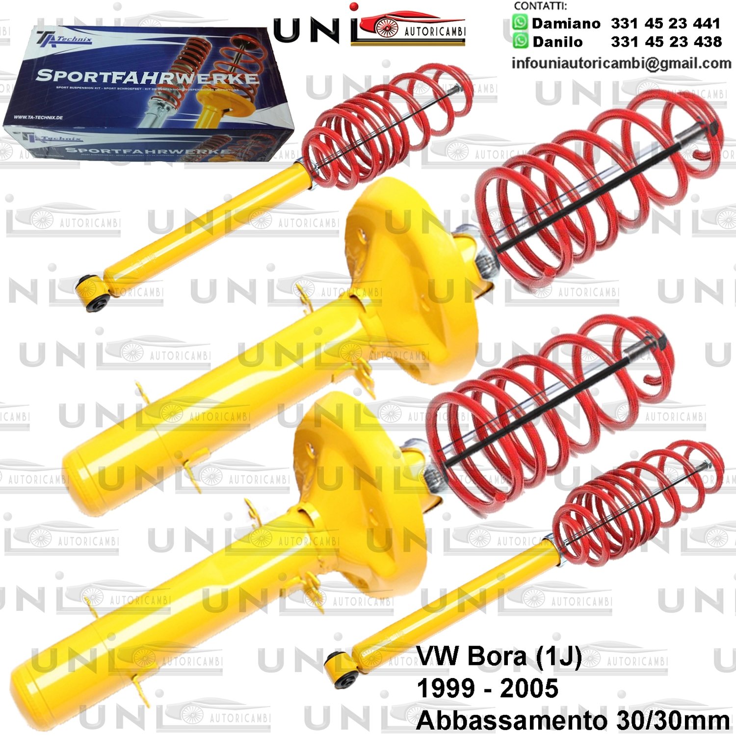 Kit Assetto Sportivo Fisso Tatechnix VW Bora (1J) da 05.1999 a 2005