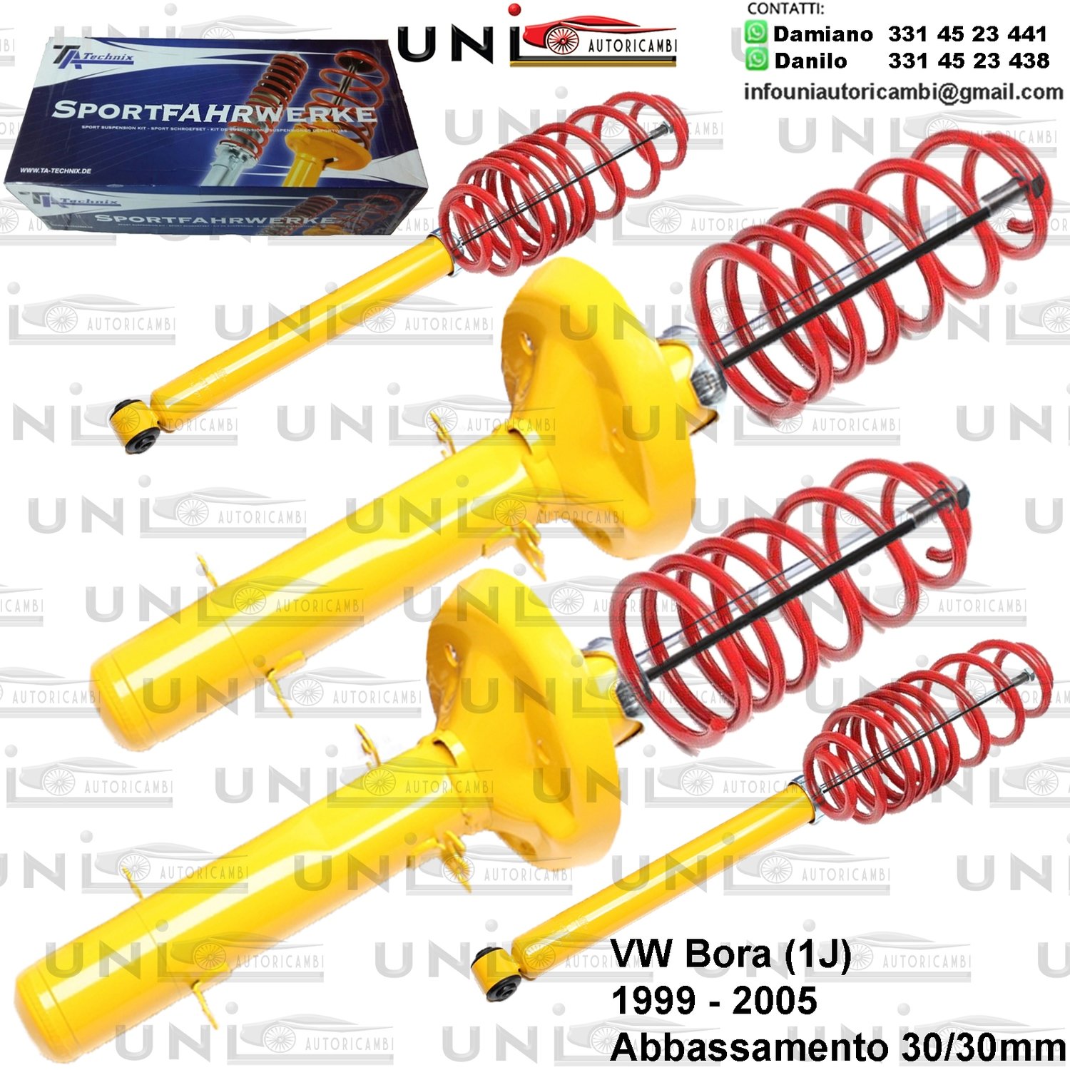 Kit Assetto Sportivo Fisso Tatechnix VW Bora (1J) da 05.1999 a 2005