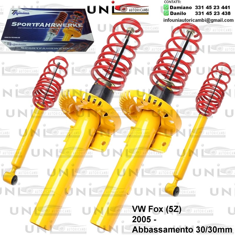 Kit Assetto Sportivo Fisso Tatechnix VW Fox (5Z) da 2005 -