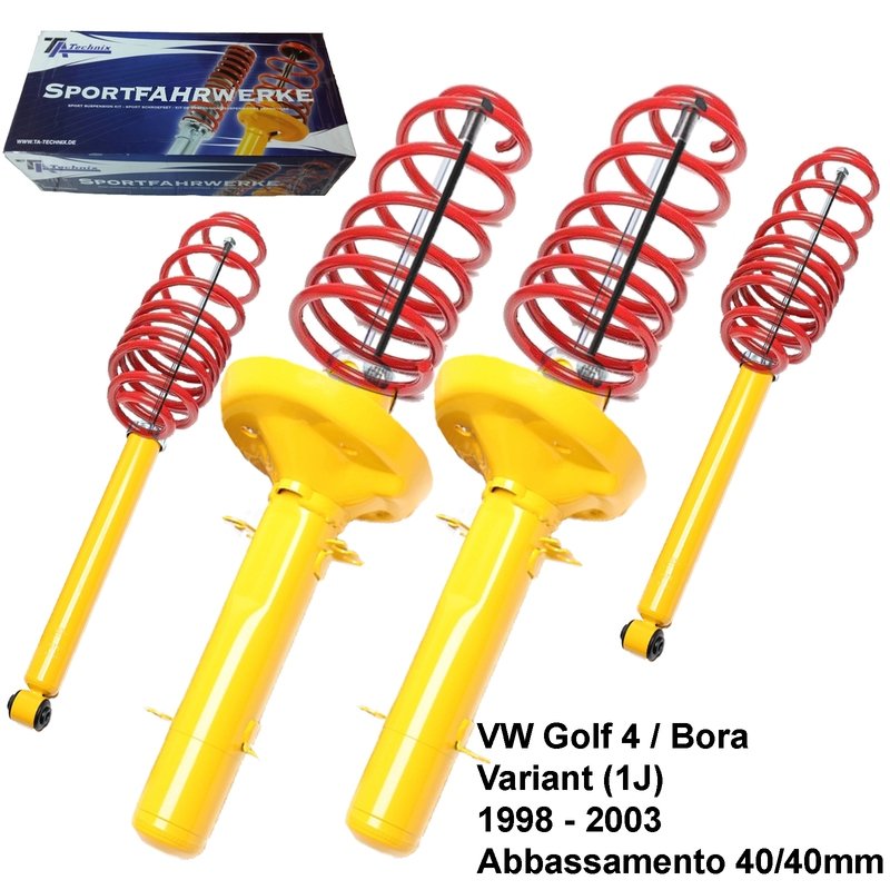 Kit Assetto Sportivo Fisso Tatechnix VW Golf lV / Bora Variant (1J) da 12.1998 a 11.2003