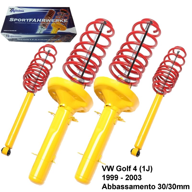 Kit Assetto Sportivo Fisso Tatechnix VW Golf lV (1J) da 05.1999 a 11.2003