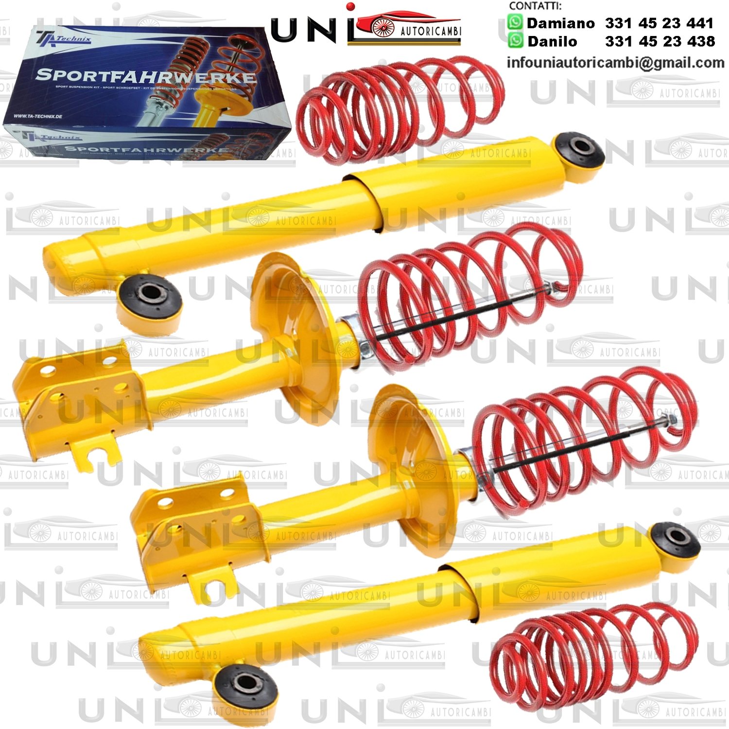 Kit Assetto Sportivo Fisso Tatechnix Fiat Cinquecento (170) da 1991 a 1998