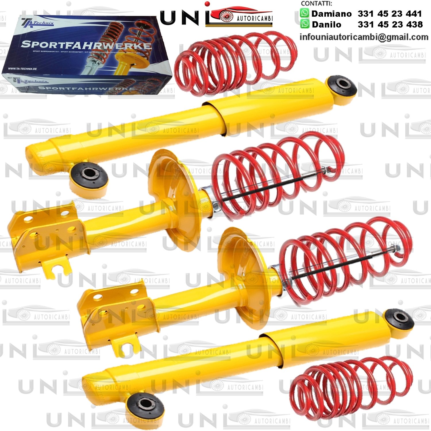 Kit Assetto Sportivo Fisso Tatechnix Fiat Seicento (187) da 1998 a 2009