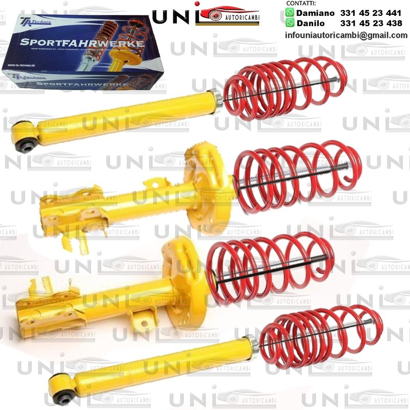 Kit Assetto Sportivo Fisso Tatechnix Fiat Grande Punto (199) da 2005 a 2009 / Fiat Punto Evo (199) da 2009 a 2011 / Fiat Punto (199) da 2012 - a