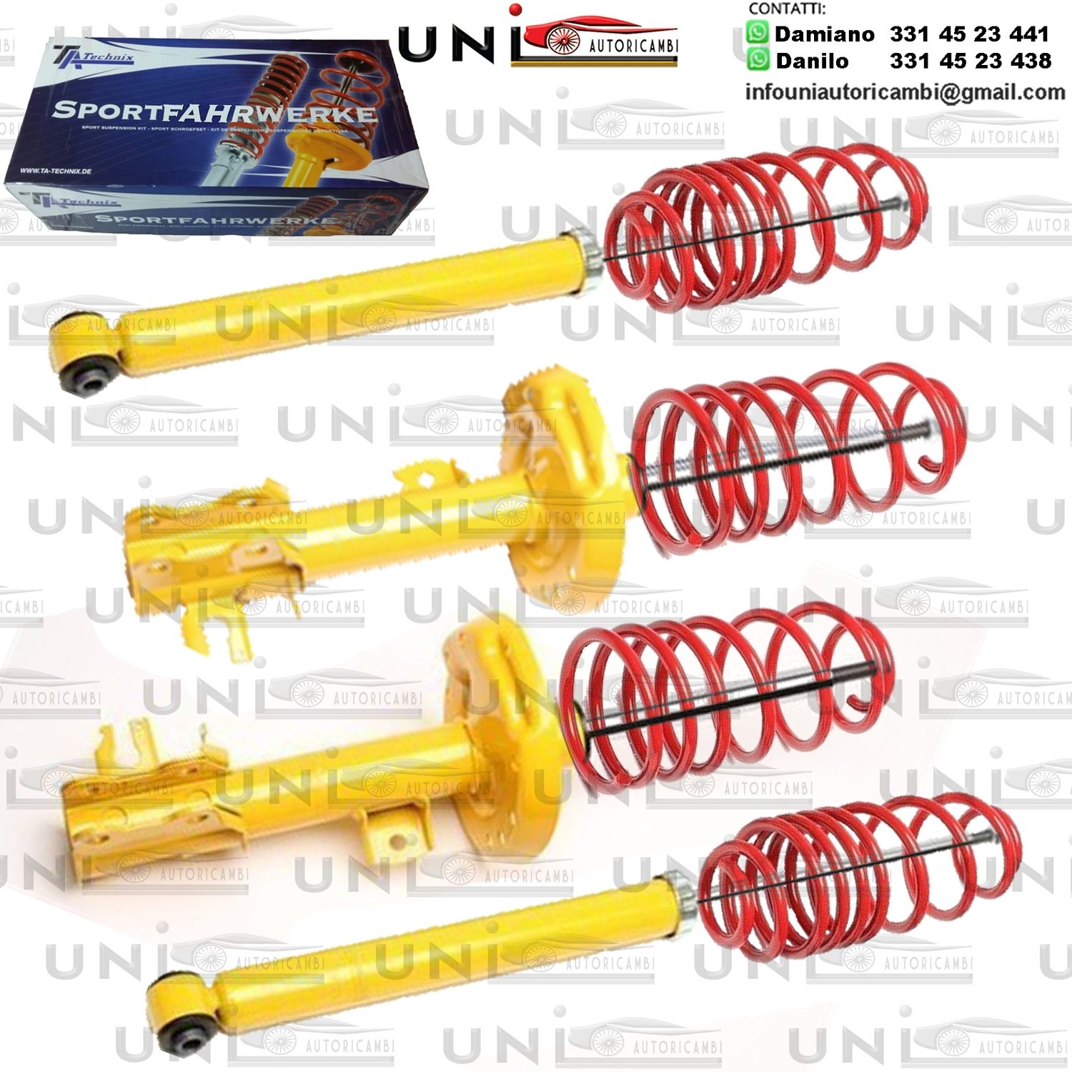 Kit Assetto Sportivo Fisso Tatechnix Fiat Grande Punto / Punto / Evo da 2005 a 2011