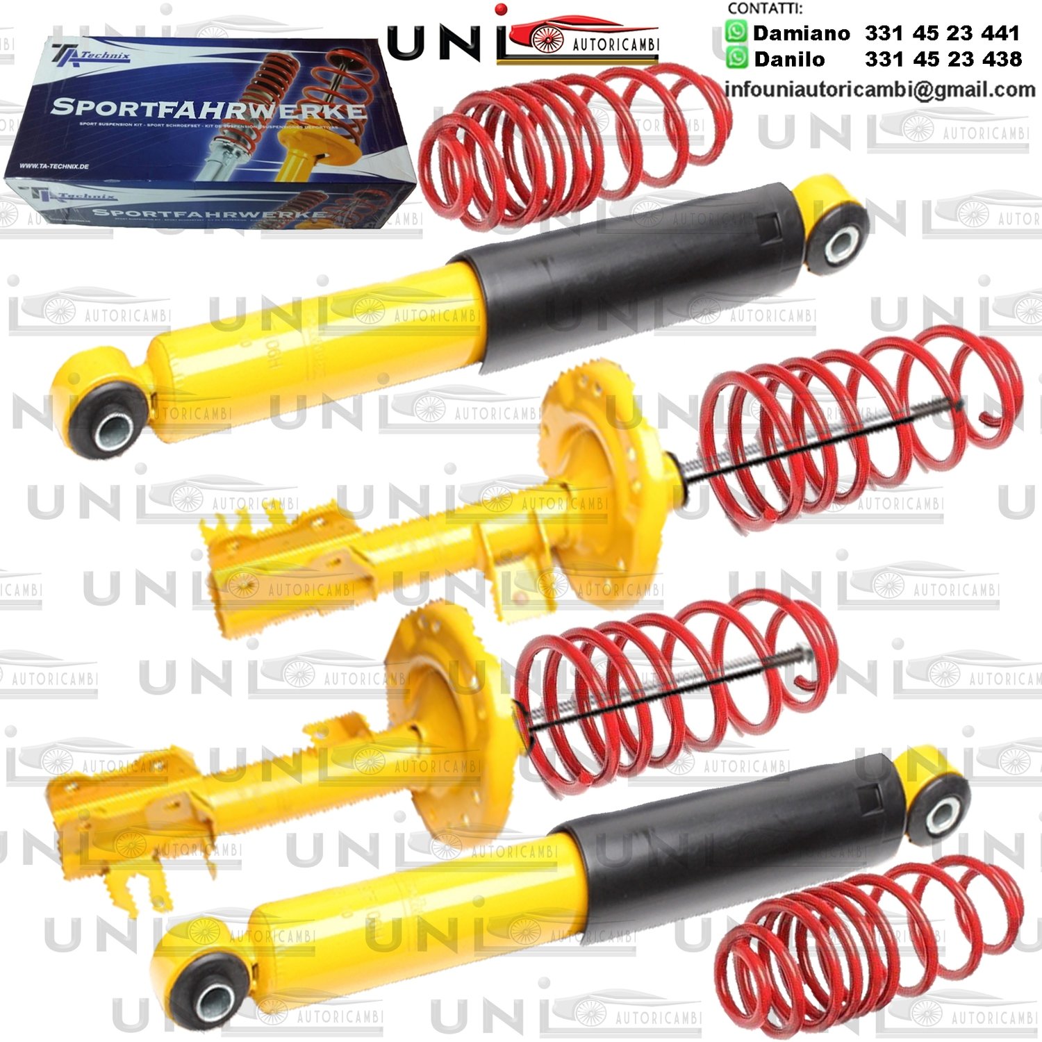 Kit Assetto Sportivo Fisso Tatechnix Fiat Abarth 500 (312) da 2015 a -