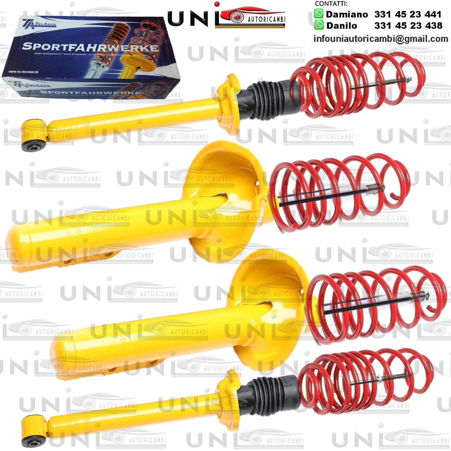 Kit Assetto Sportivo Fisso Tatechnix Ford Escort VII (GAL) da 1995 a 2000