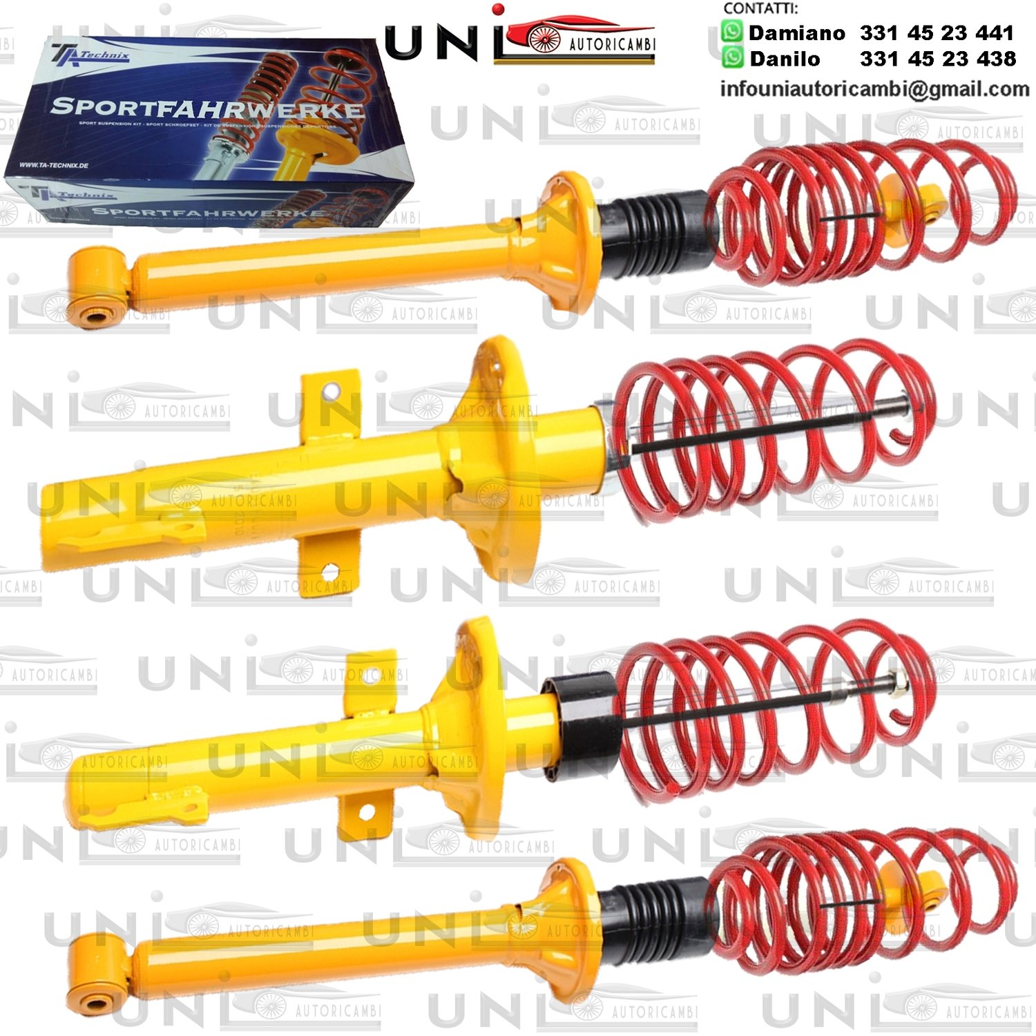 Kit Assetto Sportivo Fisso Tatechnix Ford Fiesta III (GFJ) da 1989 a 1993