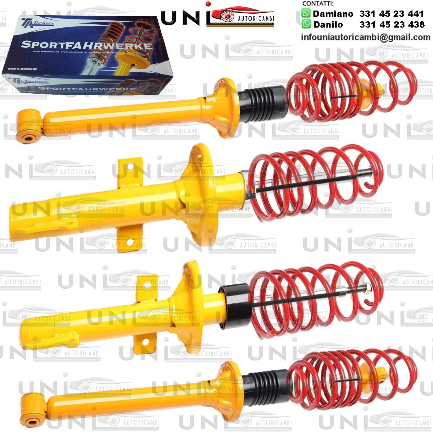 Kit Assetto Sportivo Fisso Tatechnix Ford Fiesta III (GFJ) da 1989 a 1993