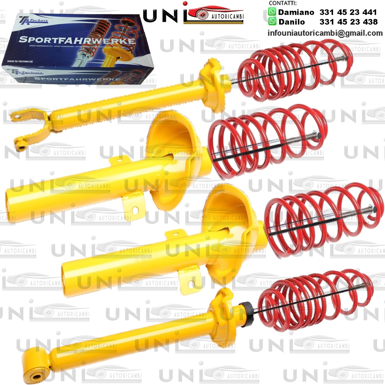 Kit Assetto Sportivo Fisso Tatechnix Ford Fiesta IV (JAS / JBS) da 1995 a 1998