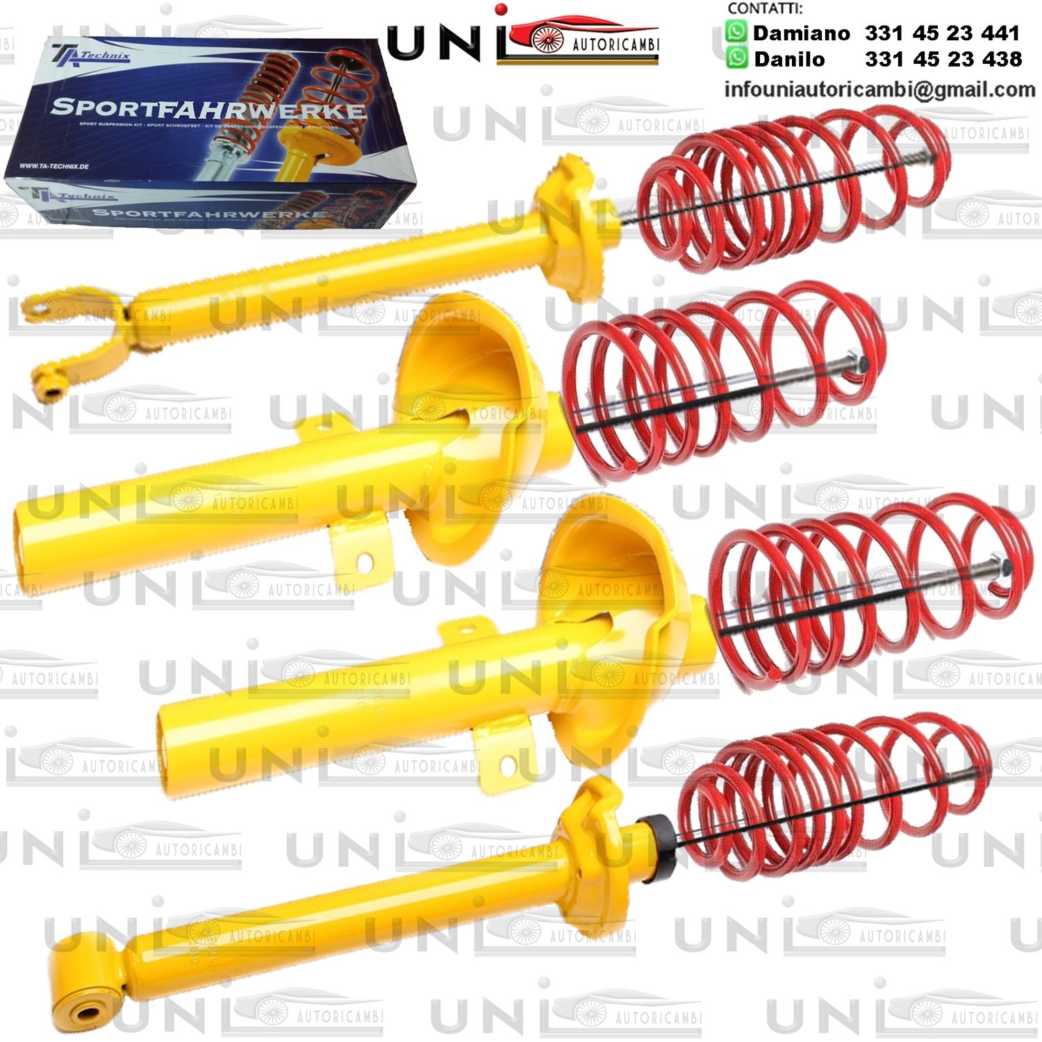 Kit Assetto Sportivo Fisso Tatechnix Ford Fiesta IV (JAS / JBS) da 2000 a 2002