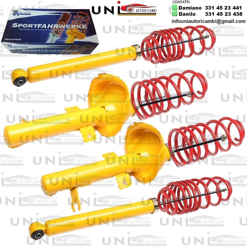 Kit Assetto Sportivo Fisso Tatechnix Ford Focus (DAW / DBW / DFW) da 1998 a 2004