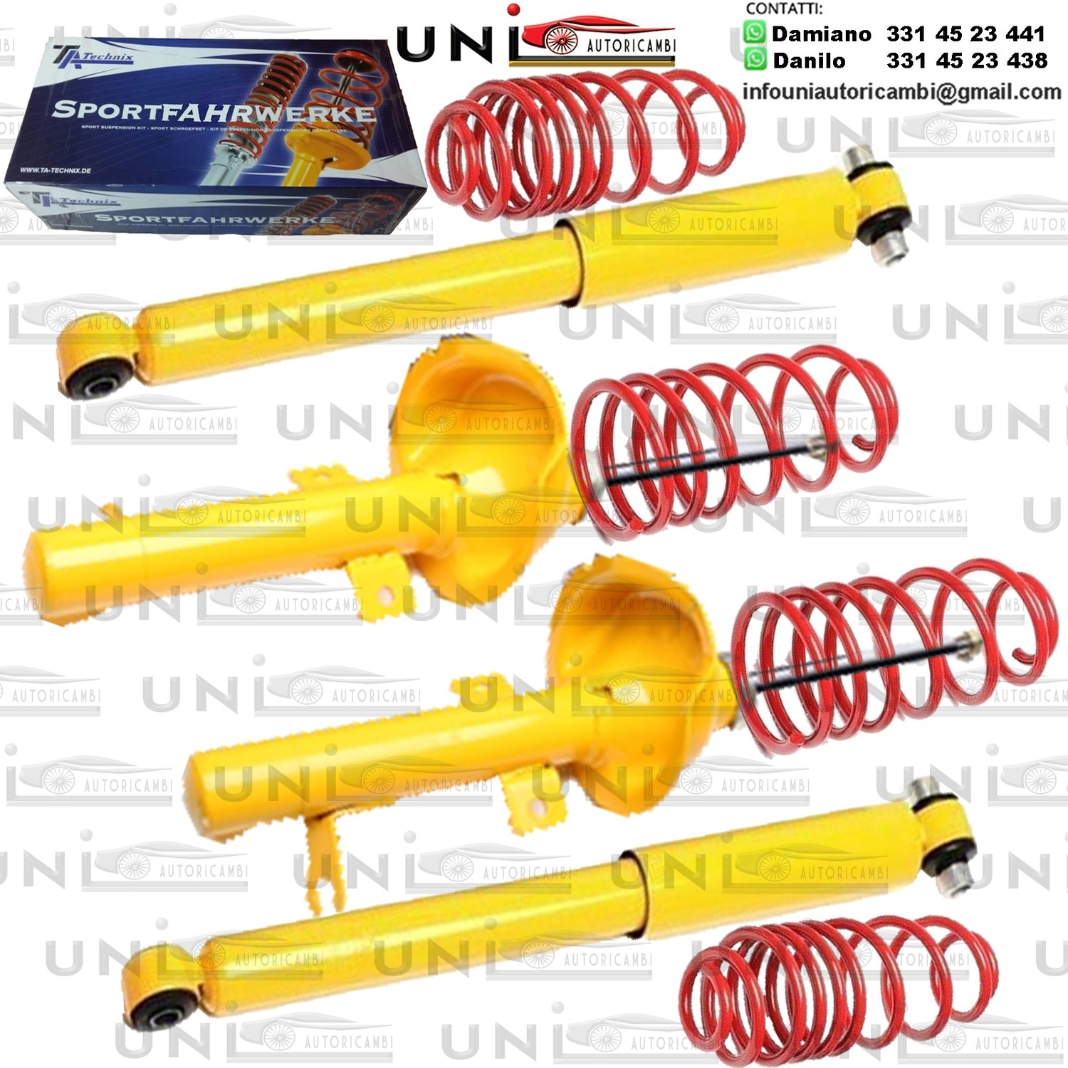 Kit Assetto Sportivo Fisso Tatechnix Ford Focus Turnier (DNW) da 1999 a 2004