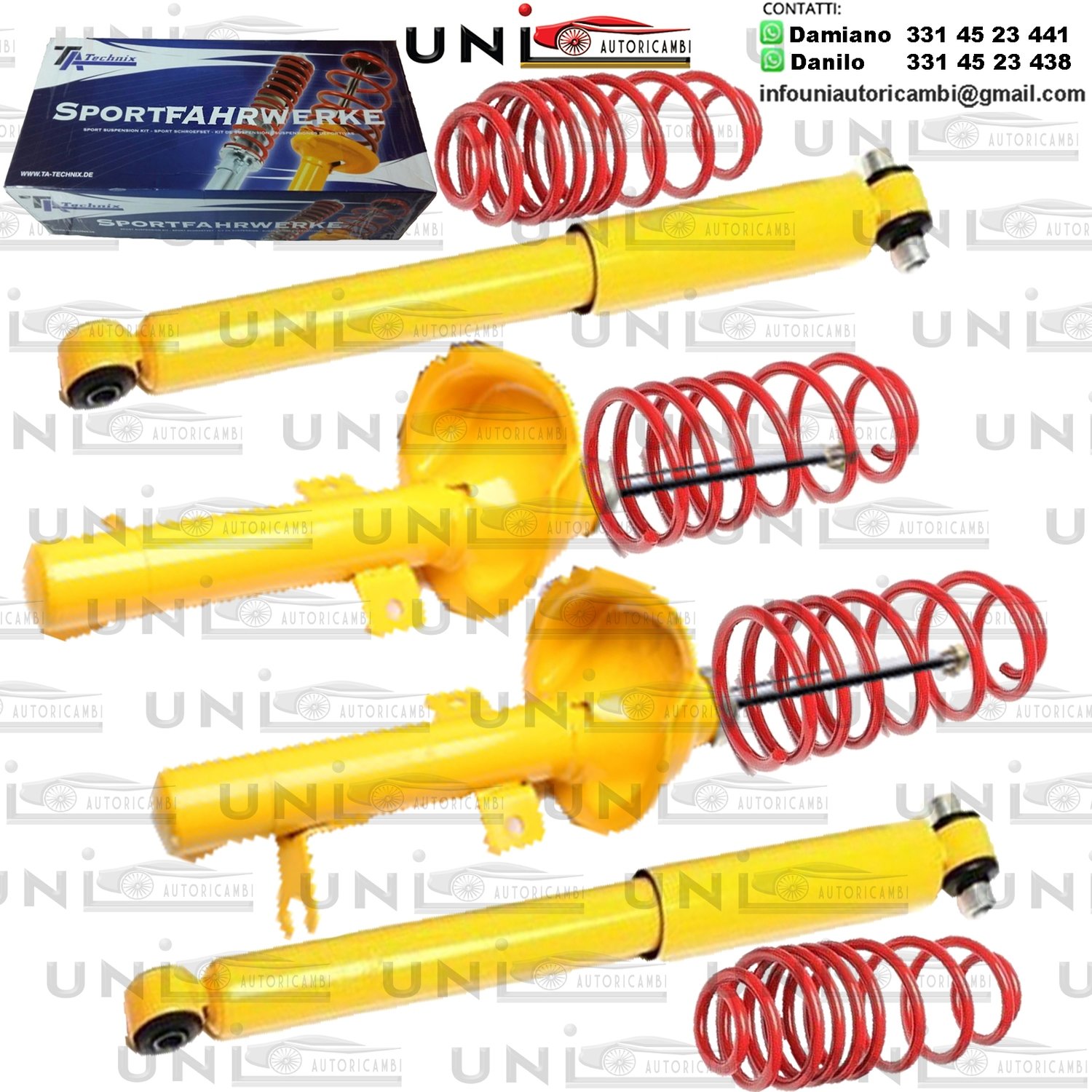 Kit Assetto Sportivo Fisso Tatechnix Ford Focus Turnier (DNW) da 1999 a 2004