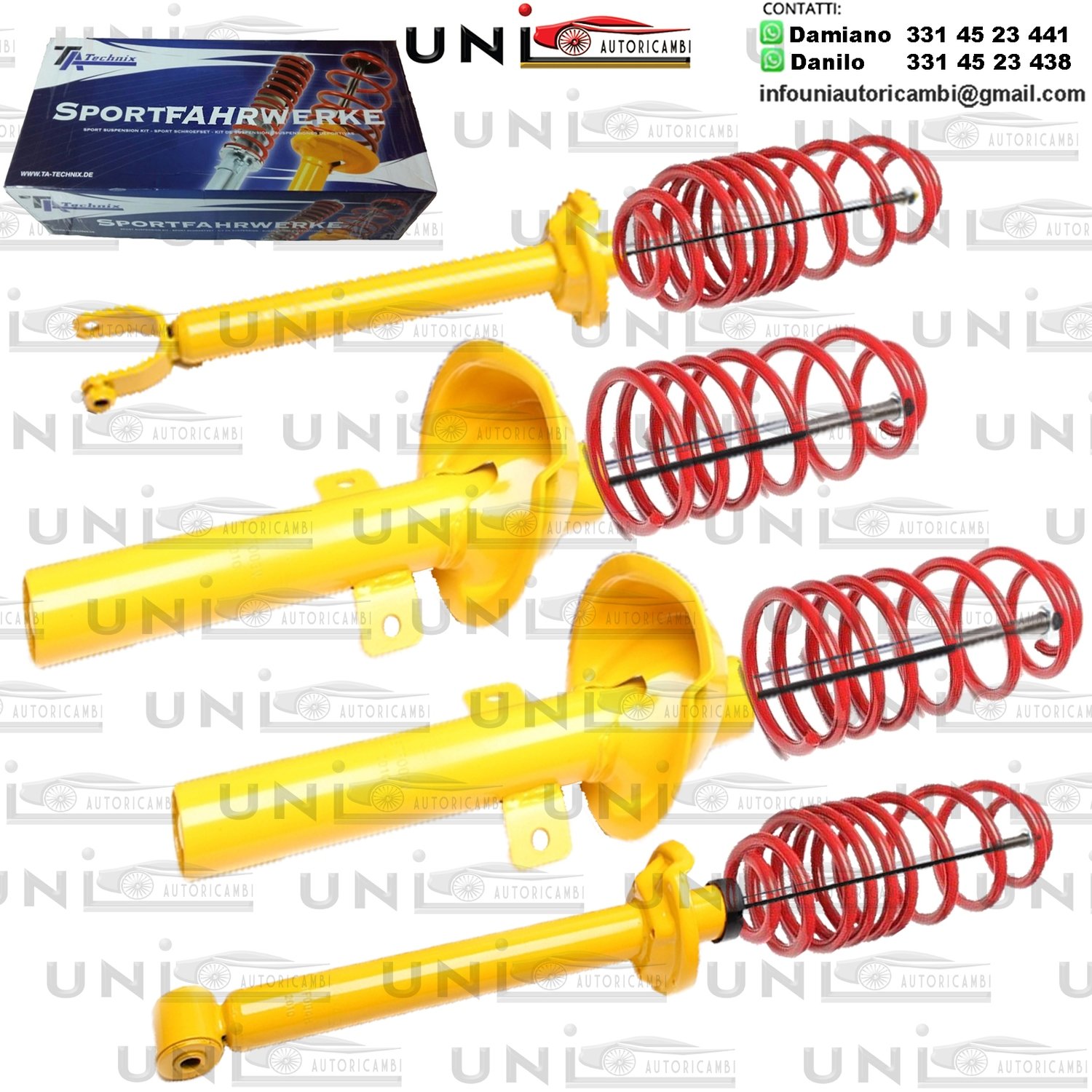 Kit Assetto Sportivo Fisso Tatechnix Ford KA (RBT) da 1998 a 2000