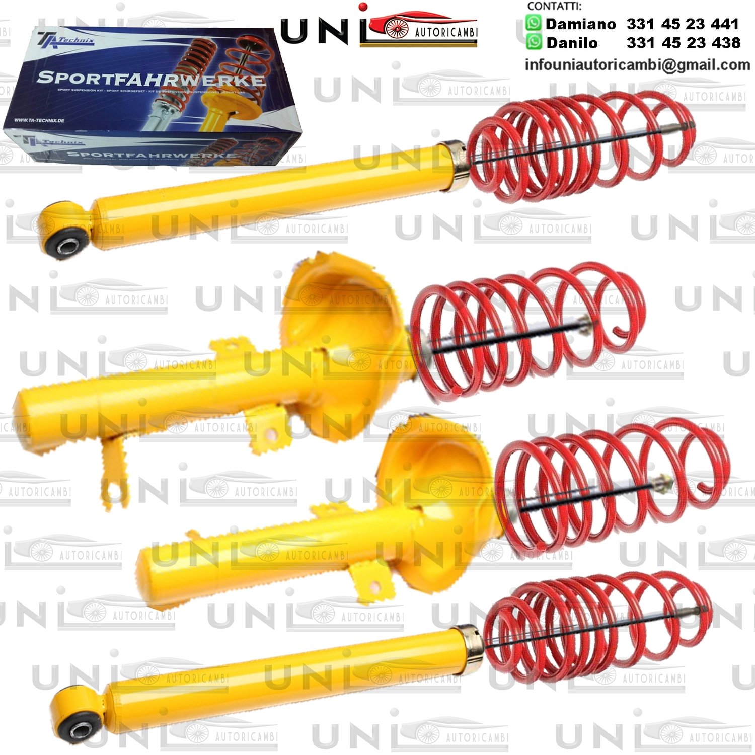 Kit Assetto Sportivo Fisso Tatechnix Ford Focus (DAW / DBW / DFW) da 1998 a 2004